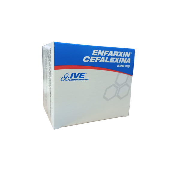 Enfarxin cefalexina 500mg 100 cápsulas — IVE Laboratorios