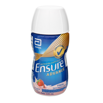 Ensure Advance Líquido Fresa 220 ml - Suplemento nutricional completo de Abbott con proteína y HMB
