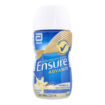 Ensure Advance Líquido RPB Vainilla 220 ml - Bebida nutricional completa Abbott con HMB y 32 nutrientes