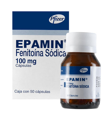 Epamin fenitoína 100mg 50 cápsulas — Aspen
