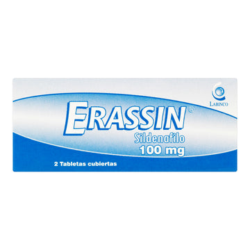Erassin 100 mg 2 Tabletas — Labinco