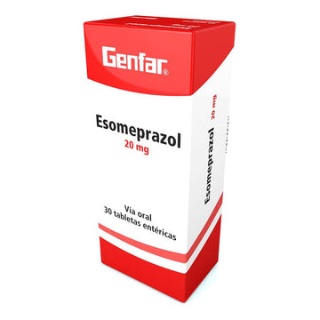 Esomeprazol 20mg 30 Tabletas — Genfar — imagen 2