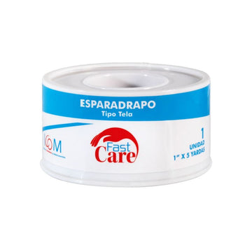 Esparadrapo Tela Blanco Fast Care 1x5 pulg — Icom