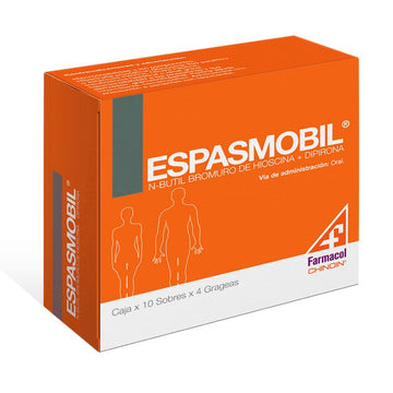 Espasmobil 40 tabletas (dipirona + hioscina) — Farmacol Chinoin