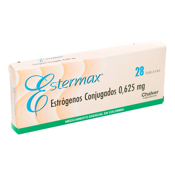 Estermax 0.625mg estrógenos conjugados 28 tabletas — Chalver