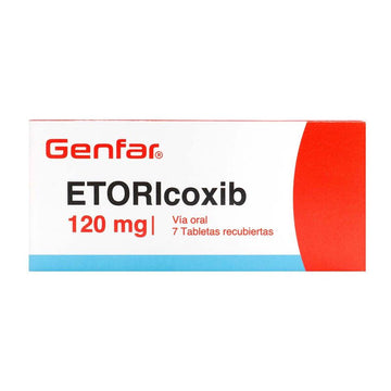 Etoricoxib 120 mg 7 tabletas — Genfar