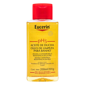 Eucerin pH5 Aceite de Ducha 200 ml - Aceite corporal limpiador para pieles sensibles