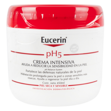 Eucerin PH5 Crema Intensiva 450 ml - Crema corporal hidratante para pieles sensibles