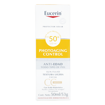 Eucerin Solar Sun Creme Fps 50 50 gr Tono Medio — Beiersdorf
