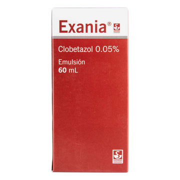 Exania Emulsión Clobetasol 0.05% 60 ml Siegfried - tratamiento dermatológico tópico
