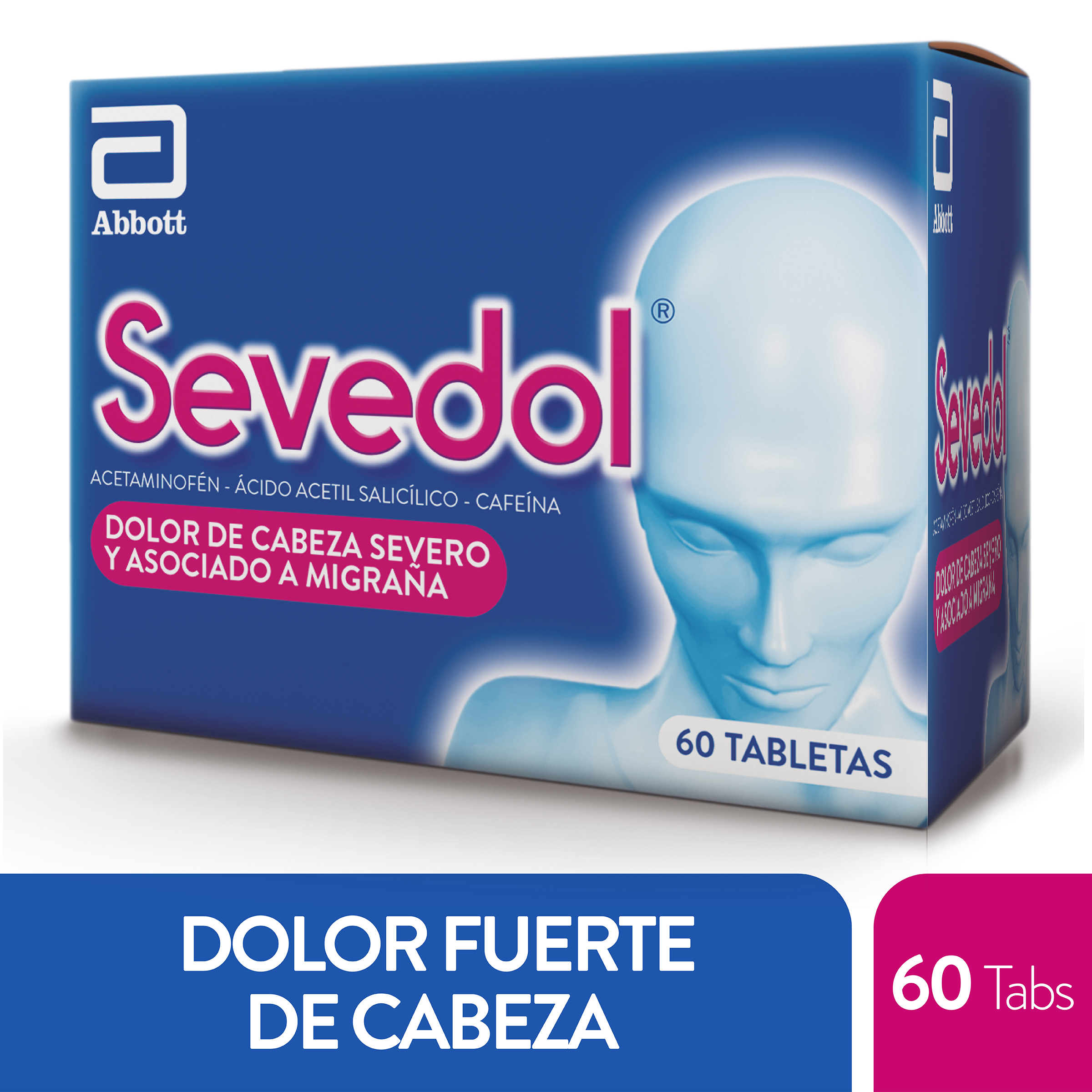 (F) SEVEDOL 60 TABLETAS - (EXH1) - 6 UNIDADES