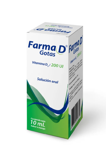 Farma D Gotas Vitamina D3 5600 UI 10 mL solución oral