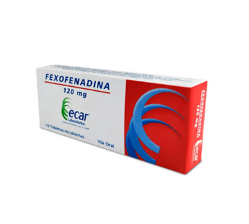 Fexofenadina 120mg 10 Tabletas — Ecar