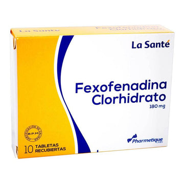 Fexofenadina 180mg 10 Tabletas — La Santé