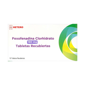 Fexofenadina 180mg 10 tabletas — Seven Pharma