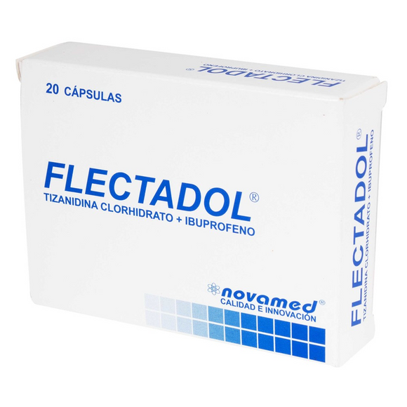 Flectadol ibuprofeno 400mg + tizanidina 2mg 20 cápsulas — Novamed