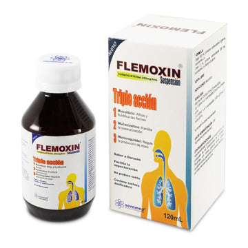 Flemoxin carbocisteína 250mg/5ml suspensión 120 ml — Novamed