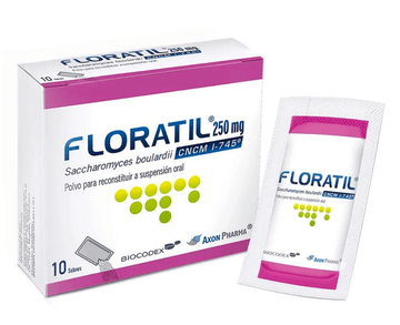Floratil Saccharomyces boulardii 250mg 10 sobres — Axon Pharma