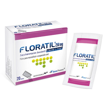 Floratil Saccharomyces boulardii 250mg 20 sobres — Axon Pharma