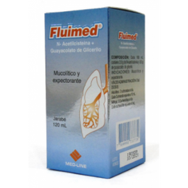Fluimed Jarabe N-Acetilcisteína + Guayacolato de Glicerilo 120ml — Med-line Colombia