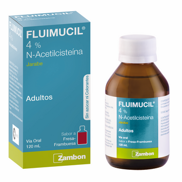 Fluimucil Adulto acetilcisteína jarabe 4% 120 ml — Zambon