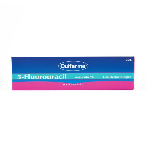 Fluorouracil 5% Ungüento 30 g Quifarma — tubo medicamento dermatológico