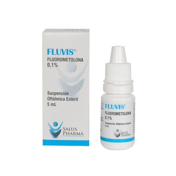 Fluvis 0.1% fluorometolona suspensión oftálmica frasco 5ml — Saluspharma Labs