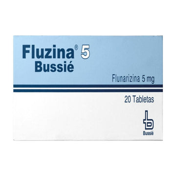 Fluzina flunarizina 5 mg caja con 20 tabletas — Bussié