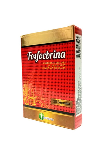 Fosfocbrina multivitamínico con minerales 30 cápsulas — Droaliados