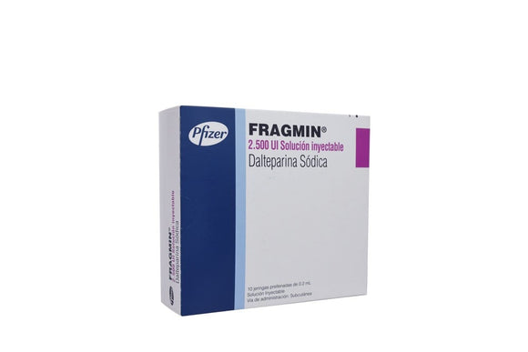 Fragmin dalteparina sódica 2.500 UI 10 jeringas prellenadas — Pfizer