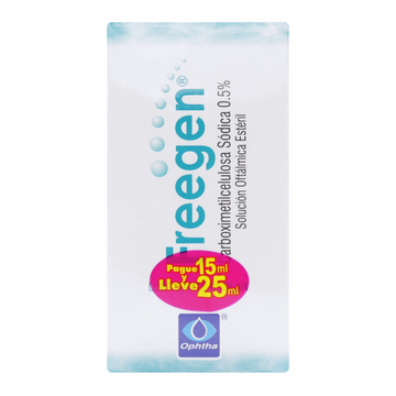 Freegen 0.5% solución oftálmica Pague 15 ml lleve 25 ml — Ophtha