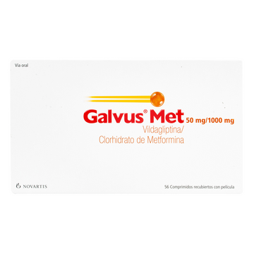 Galvus Met 50/1000 mg 56 Comprimidos — Novartis