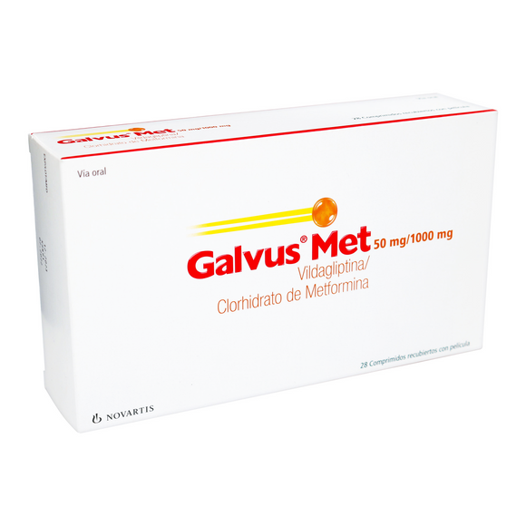 Galvus Met 50mg/1000mg 28 comprimidos — Novartis
