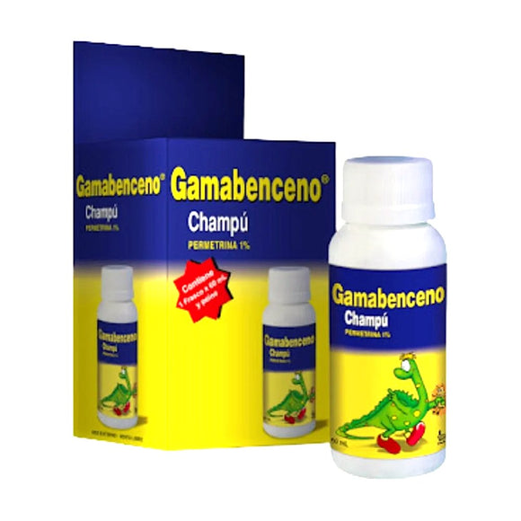 Gamabenceno Plus Champú Permetrina 1% 60 ml — Bussié