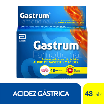 Gastrum 10mg 48 Tabletas — Abbott Farma-Otc