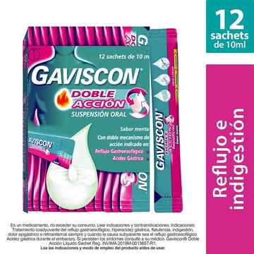 Gaviscon Doble Acción suspensión oral 12 sobres — RB Health