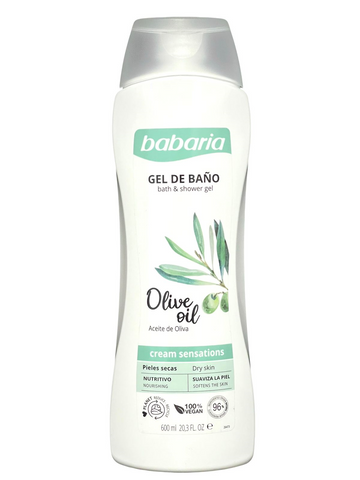 Gel de baño Babaria aceite de oliva 600 ml