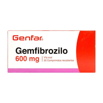 Gemfibrozilo 600mg 30 tabletas — Genfar