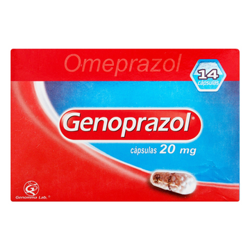 Genoprazol 20mg 14 cápsulas — Genomma Lab