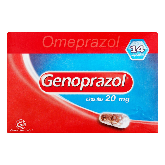 Genoprazol 20mg 14 cápsulas — Genomma Lab