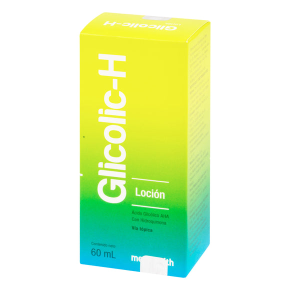 Glicolic H Loción 60 ml Megalabs - tratamiento manchas piel ácido glicólico hidroquinona