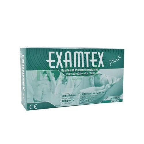 Guante de látex Examtex talla S caja x100 — Protex