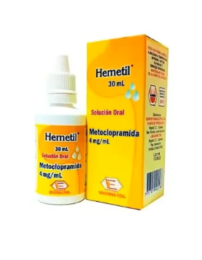 Hemetil Gotas 30 ml (metoclopramida) — Bioquifar