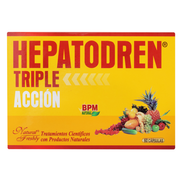 Hepatodren Triple Acción 60 Cápsulas — Natural Freshly