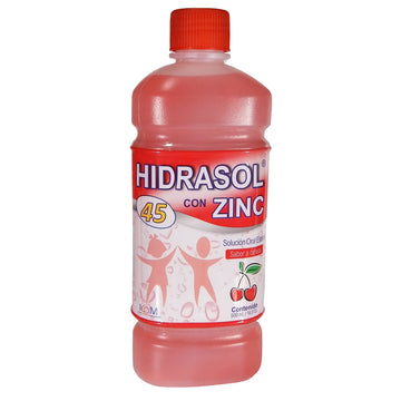 Hidrasol 45 Zinc Cereza 500 ml Suero Oral — Icom
