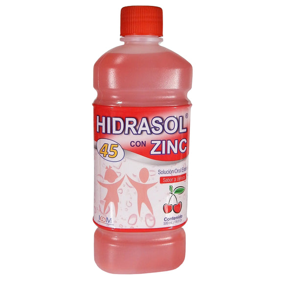 Hidrasol 45 Zinc Cereza 500 ml Suero Oral — Icom