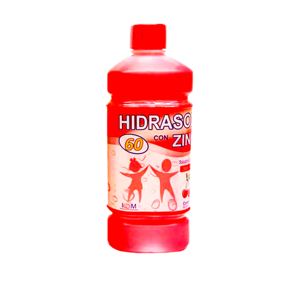 Hidrasol 60 Zinc Cereza 500 ml Suero Oral — Icom