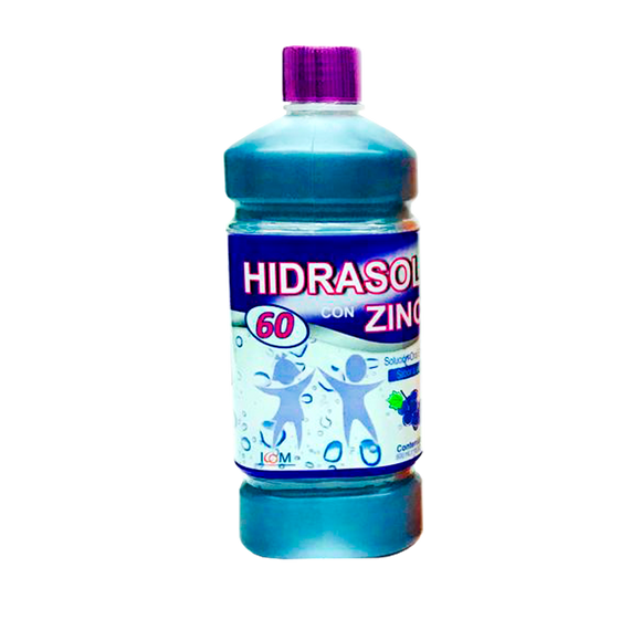 Hidrasol 60 Zinc Uva 500 ml Suero Oral — Icom