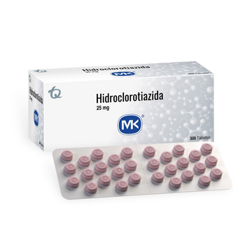 Hidroclorotiazida 25 mg 300 Tabletas — MK