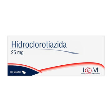 Hidroclorotiazida 25mg 30 tabletas — Icom